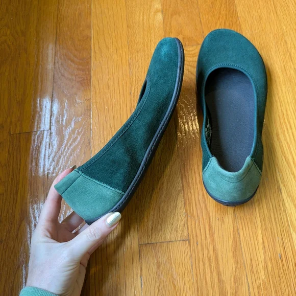 Ballet Flats Be Lenka - Sophie - Emerald Green Suede 36 - Picture 6 of 8